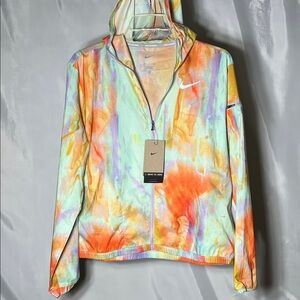 Nike Colorful Tie-Dye Hooded Zippered Jacket NWT Size Small